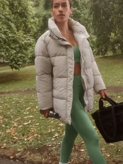 - Shower Resistant Mid Length Padded Coat*Next New