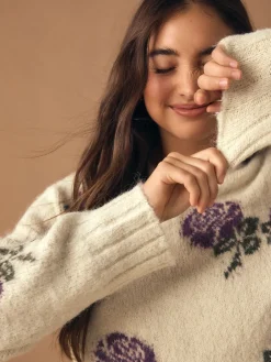 - Trui met ronde hals van wol*Next