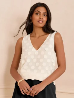 - 3D Spot V-Neck Vest*Love & Roses Online