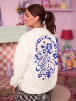 ecru sweatshirt met Mama Like No Other-print*Eleanor Bowmer Outlet