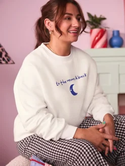 ecru sweatshirt met Mama Like No Other-print*Eleanor Bowmer Outlet