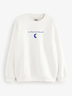 ecru sweatshirt met Mama Like No Other-print*Eleanor Bowmer Outlet