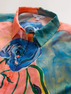 Elizabeth Power Artist Print - Ruimvallend lichtgewicht katoenen overhemd met lange mouwen*Next Outlet