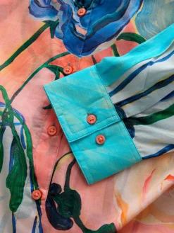 Elizabeth Power Artist Print - Ruimvallend lichtgewicht katoenen overhemd met lange mouwen*Next Outlet