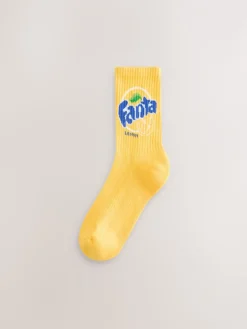 Fanta Lemon License - 2 Paar geribbelde enkelsokken*Next Online