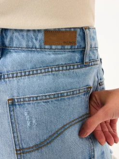 FatFace - Denim short met gerafelde rand*Fat Face New