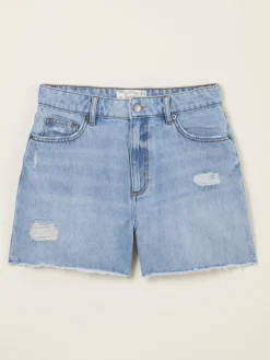 FatFace - Denim short met gerafelde rand*Fat Face New