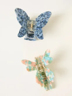 FatFace 2 Pack Butterfly Dragonfly Claw Clips*Fat Face Outlet