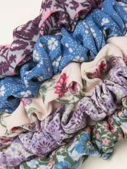 FatFace 5 Pack Interplay Printed Scrunchies*Fat Face New