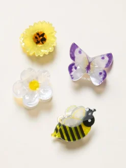 FatFace 4 Pack Meadow Mini Clips*Fat Face New