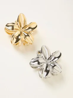FatFace 2 Pack Metal Flower Claw Clips*Fat Face Discount