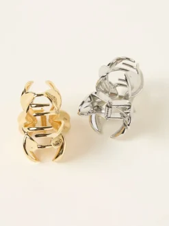 FatFace 2 Pack Metal Flower Claw Clips*Fat Face Discount