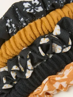 FatFace 5 Pack Sand Garden Scrunchies*Fat Face Discount