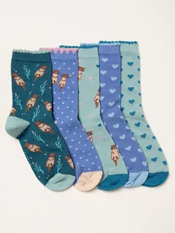 FatFace 5 Pairs of Otter Socks*Fat Face Sale