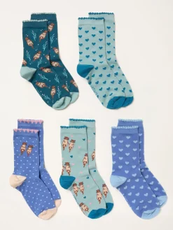 FatFace 5 Pairs of Otter Socks*Fat Face Sale