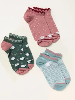 FatFace 3 Pairs of Trainer Socks*Fat Face Discount