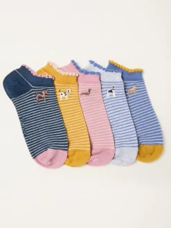 FatFace 5 Pairs of Trainer Socks*Fat Face New