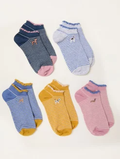 FatFace 5 Pairs of Trainer Socks*Fat Face New