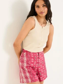 FatFace - Short van linnenmix*Fat Face Clearance