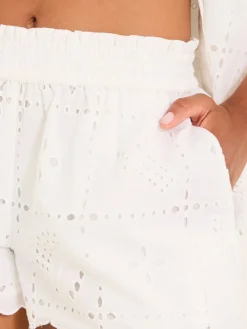 FatFace Beachwear short met schelpen cutwork*Fat Face Online