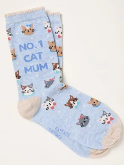 FatFace Cat Mum Socks*Fat Face Outlet