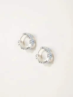 FatFace Daiy Enamel Hoop Earrings*Fat Face Sale