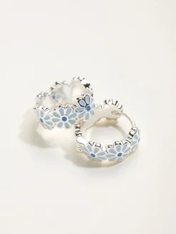 FatFace Daiy Enamel Hoop Earrings*Fat Face Sale