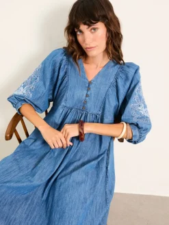 FatFace Denim Midi Dress*Fat Face Hot