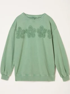 FatFace Floral Placement Crew Sweat*Fat Face Sale