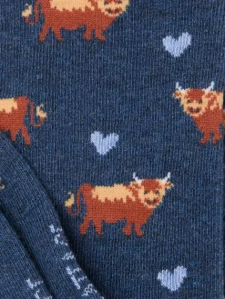 FatFace Highland Cow Socks*Fat Face Sale