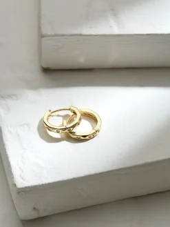 FatFace Huggie oorbellen met siersteentjes*Fat Face Clearance