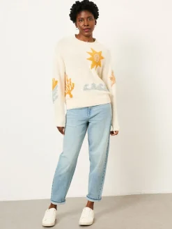 FatFace Knitted Surf Pattern Jumper*Fat Face Outlet