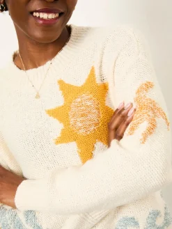 FatFace Knitted Surf Pattern Jumper*Fat Face Outlet