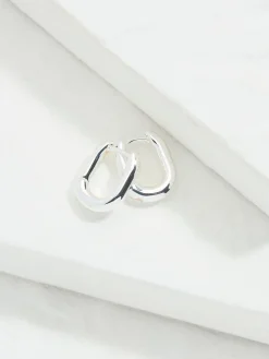 FatFace Ovale Huggie Hoop Oorbellen*Fat Face Discount