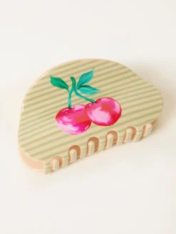 FatFace Stripe Cherry Claw Clip*Fat Face New