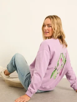 FatFace Sweet Pea Graphic Crew Sweat*Fat Face Hot