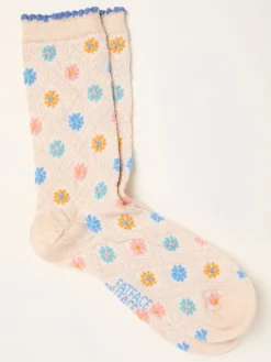 FatFace Textured Floral Socks*Fat Face Sale