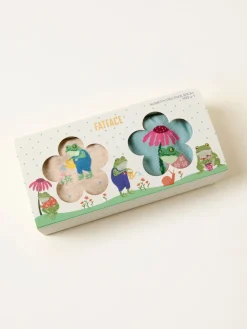 FatFace Two Pack Floral Frog Socks in a Box*Fat Face Hot
