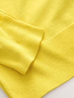 Felgeel - Soft Touch Ronde hals Katoen Rijke Trui*Next New