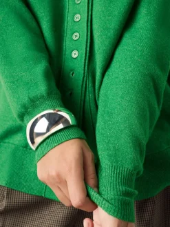 Felgroen - Superzacht V-hals vest met zakken*Next Best