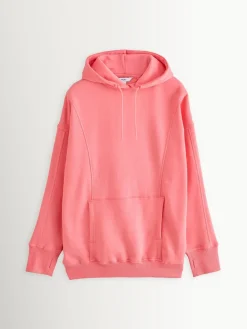 Felroze - Active Longline Overhead Hoodie met superzacht naaddetail en zakken*Next New