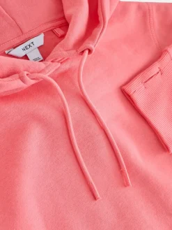 Felroze - Active Longline Overhead Hoodie met superzacht naaddetail en zakken*Next New