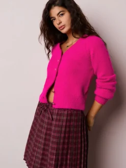 - Heart Button Cardigan With Wool*Next Clearance