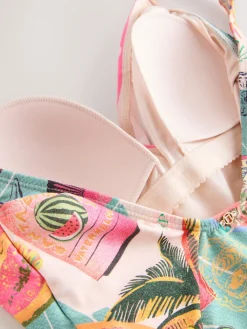 Figurenprint - Badpak met vormgevende zijrimpeling en buikcorrectie*Next Online