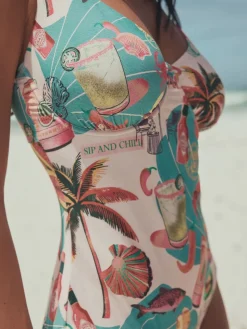 Figurenprint - Buikcorrigerend DD+ badpak met beugel*Next Online