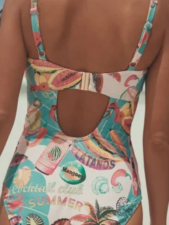 Figurenprint - Buikcorrigerend DD+ badpak met beugel*Next Online