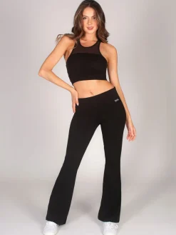 Flare Jersey Womens Trousers*Pineapple Hot