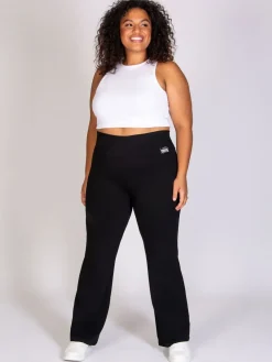 Flare Jersey Womens Trousers*Pineapple Hot