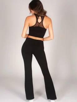 Flare Jersey Womens Trousers*Pineapple Hot