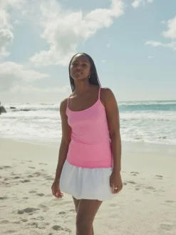 Fluoro roze - Spaghettibandtop*Next Hot